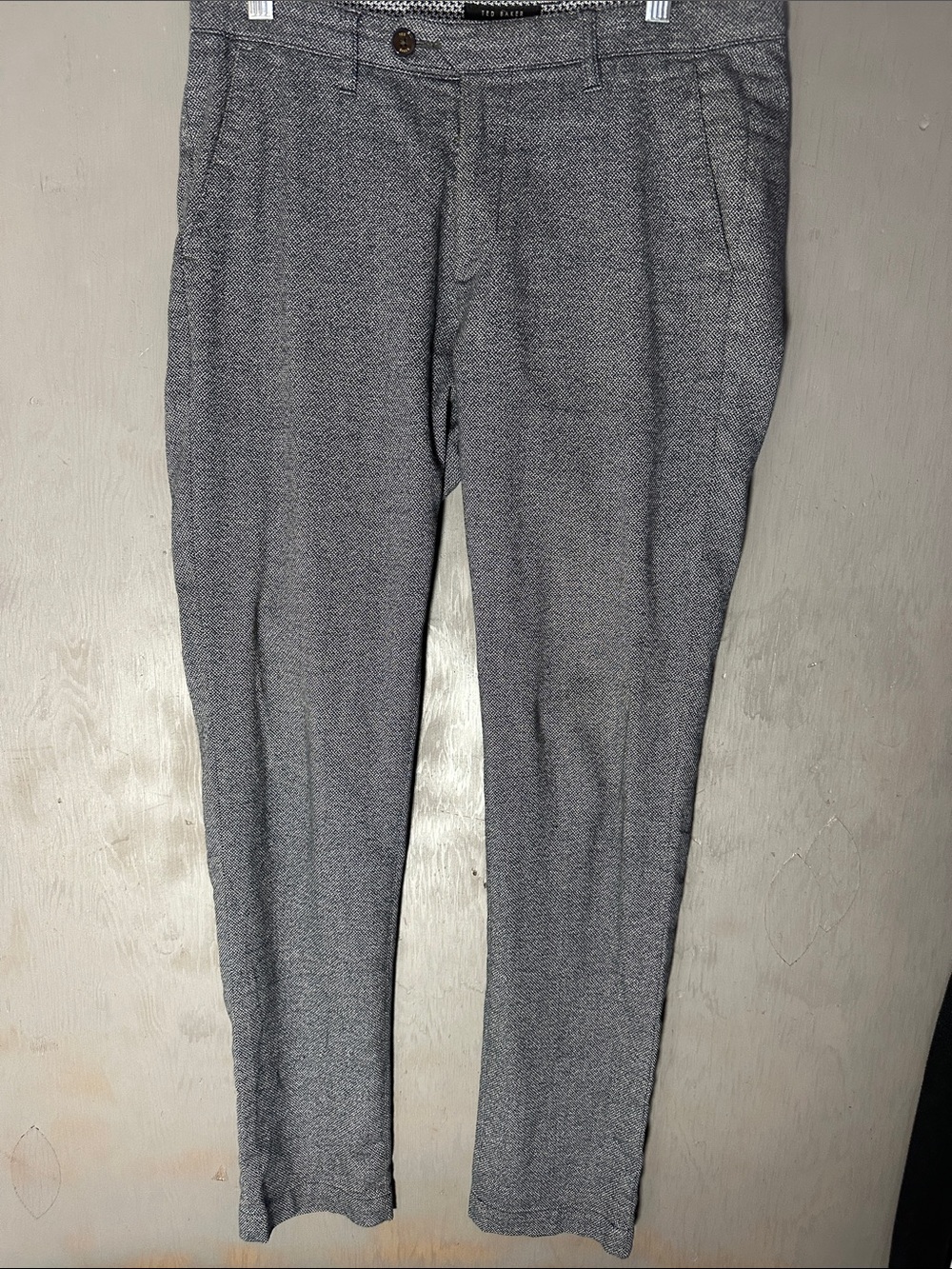 Ted Baker Men's Heather Gray Dress Pants